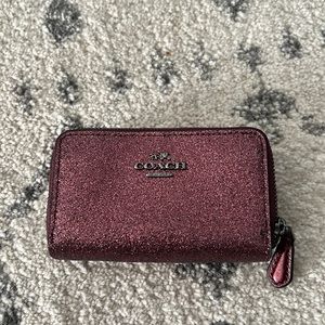 Authentic Coach Small zip-around card/coin case.